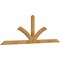 Ekena Millwork Richland Rough Sawn Timber Gable Bracket, Western Red Cedar, 96"W x 32"H x 2"D x 4"F, 8/12 Pitch GBW096X32X0204RIC00RWR - alternate 3